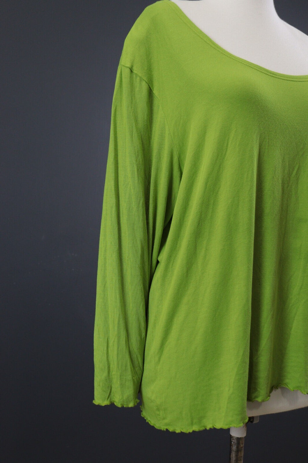 Gudrun Sjoden Green Boat Beck Long Sleeve Pullover Blouse – Size XXL