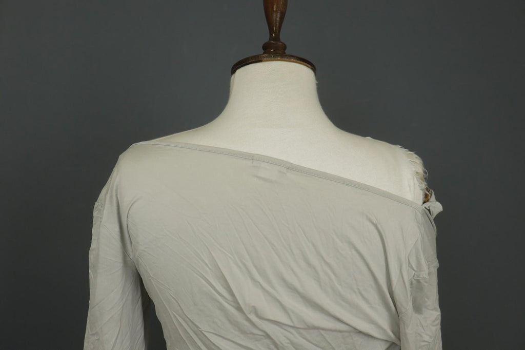 TRANSIT PAR-SUCH White Rayon Knotted 3/4 Sleeve Off the Shoulder Dress – Size 3
