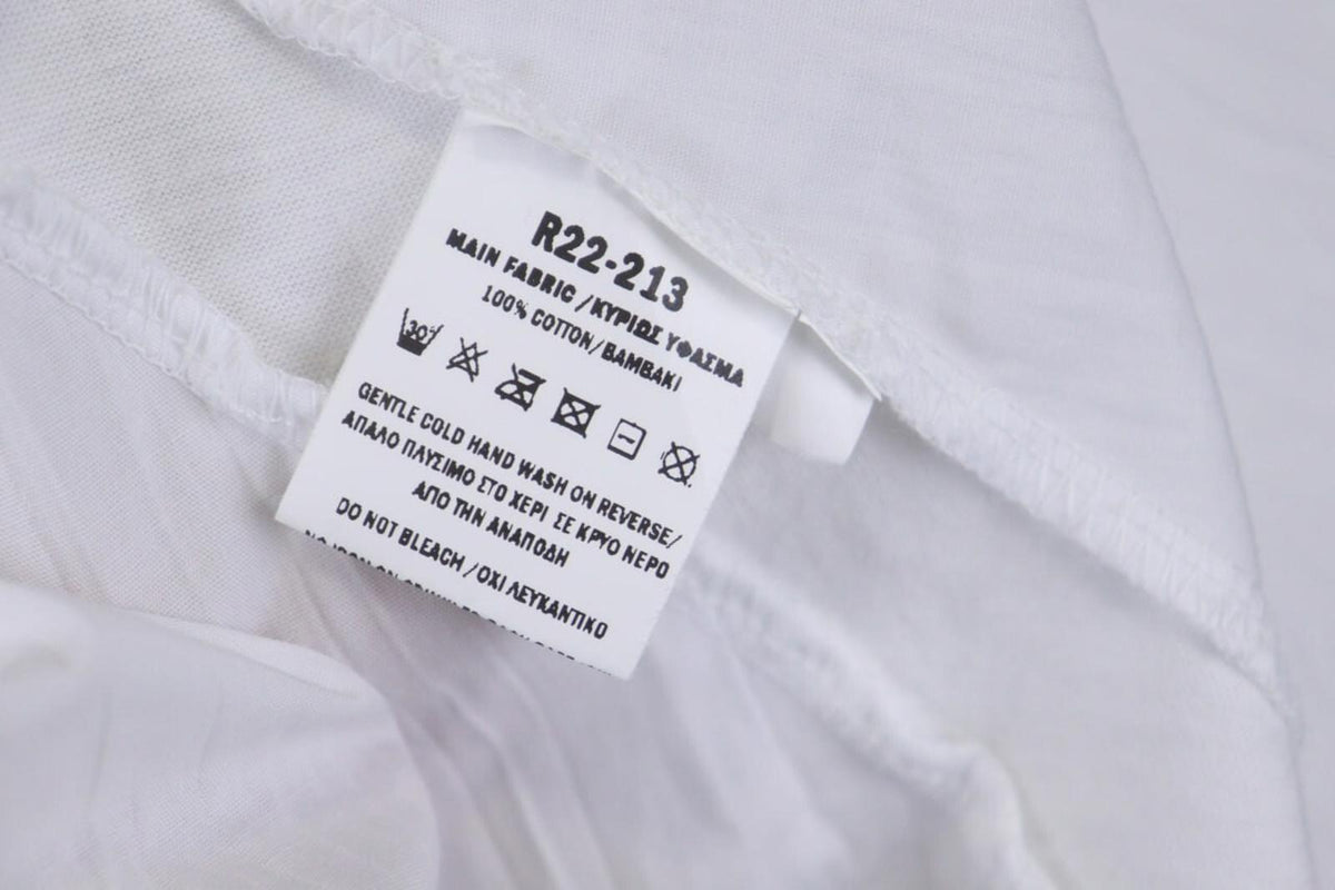 OZAI N KU White Cotton Round Neck Short Sleeve High Low Tee Shirt Dress – Size S – Used