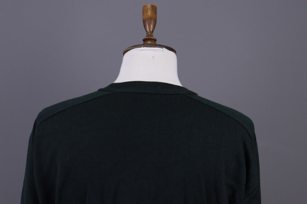 Vintage Paul & Shark Yachting Green Big Logo Knit Sweater Jumper – Size XL