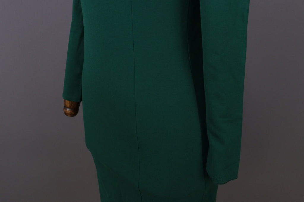 J. Crew Green Long Sleeve Bodycon Evening Midi Dress – Size XS