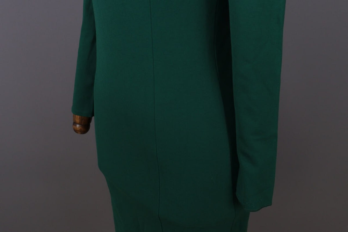 J. Crew Green Long Sleeve Bodycon Evening Midi Dress – Size XS