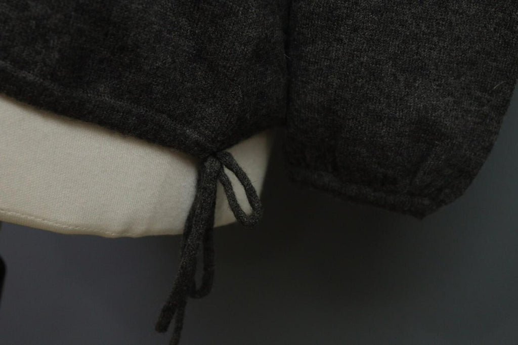 GUDRUN SJODEN Pullover Sweater Gray Wool Knit Lagenlook – Size M