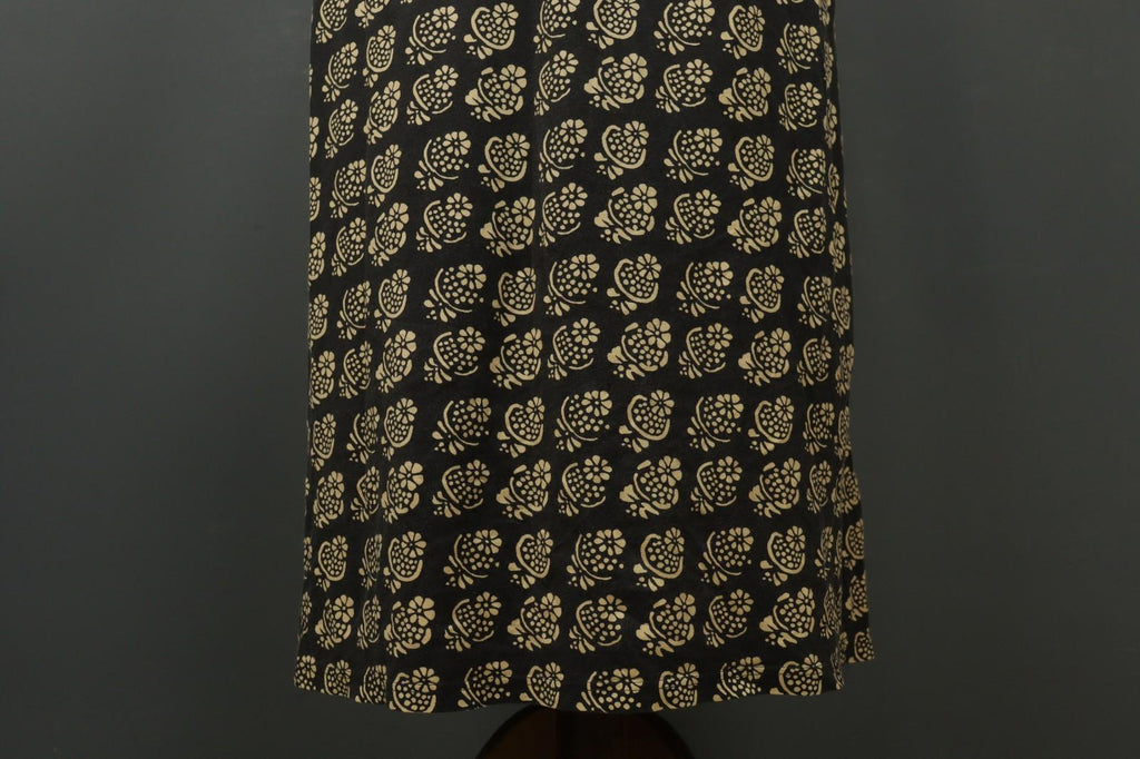 MARIMEKKO Black Ivory Floral Knit Long Sleeve Round Neck Sweater Dress – Size S