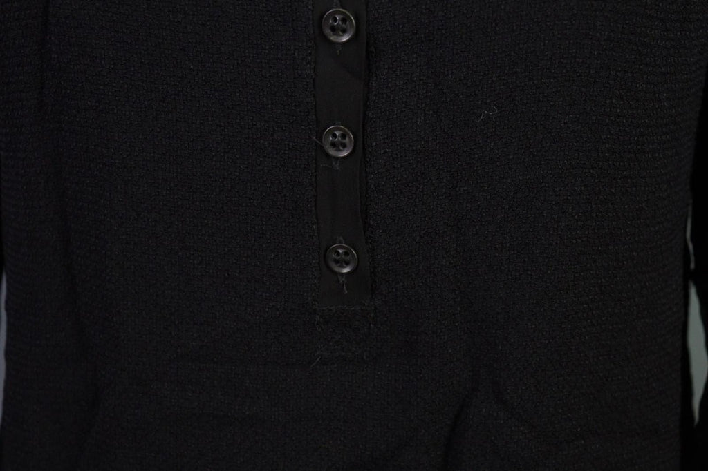 TRANSIT PAR-SUCH Black Viscose Long Sleeve Button Front Shirt Dress – Size 4