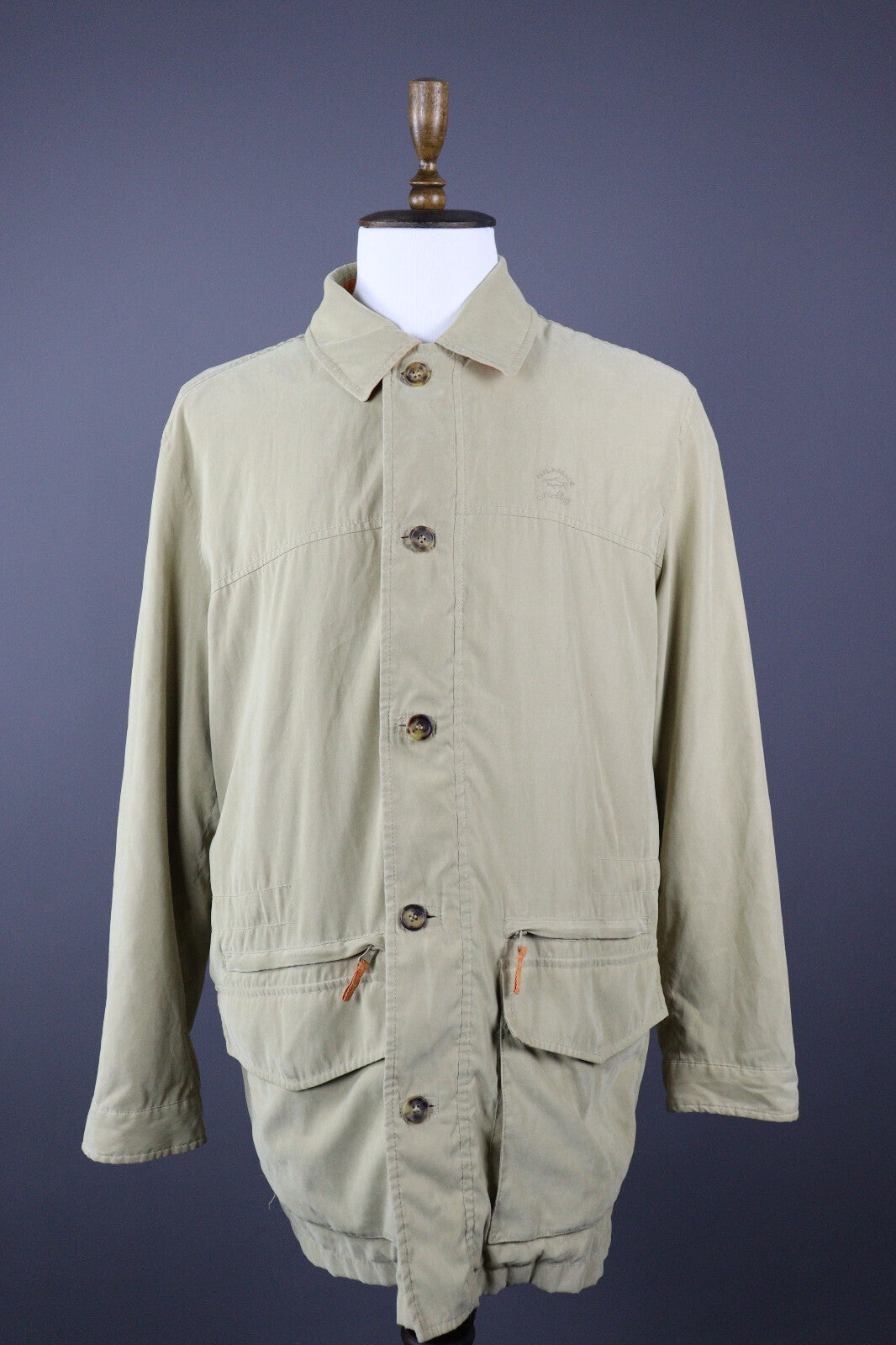 Paul & Shark Casual Multipocket Rain Trench Coat Jacket – Men's XL
