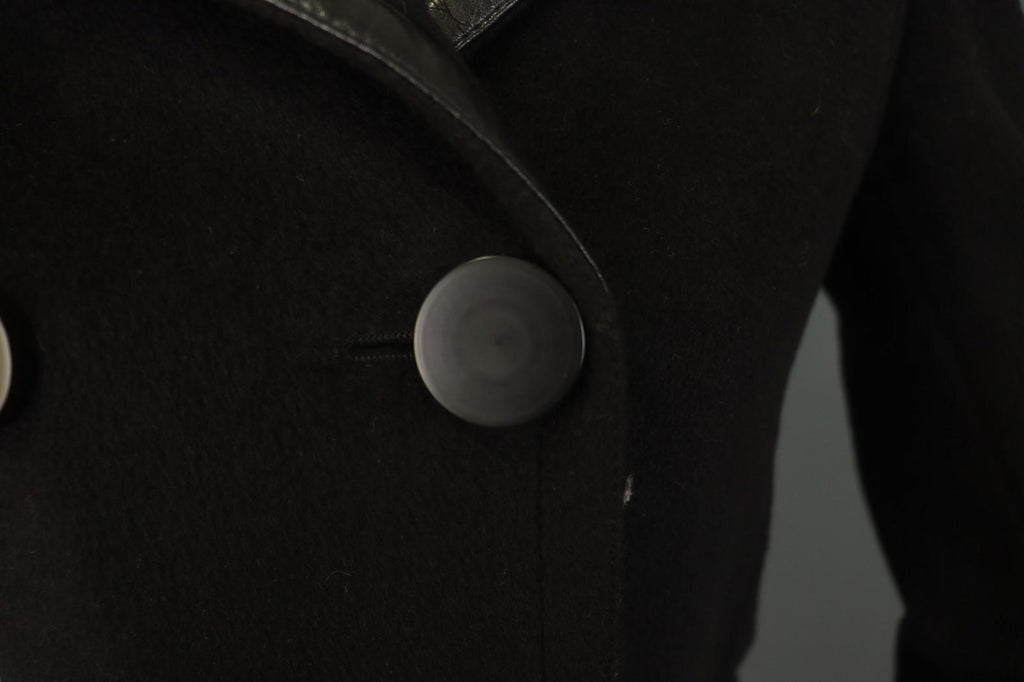 Balenciaga Black Wool Double Breasted Peak Lapel Formal Blazer Jacket – Size 38
