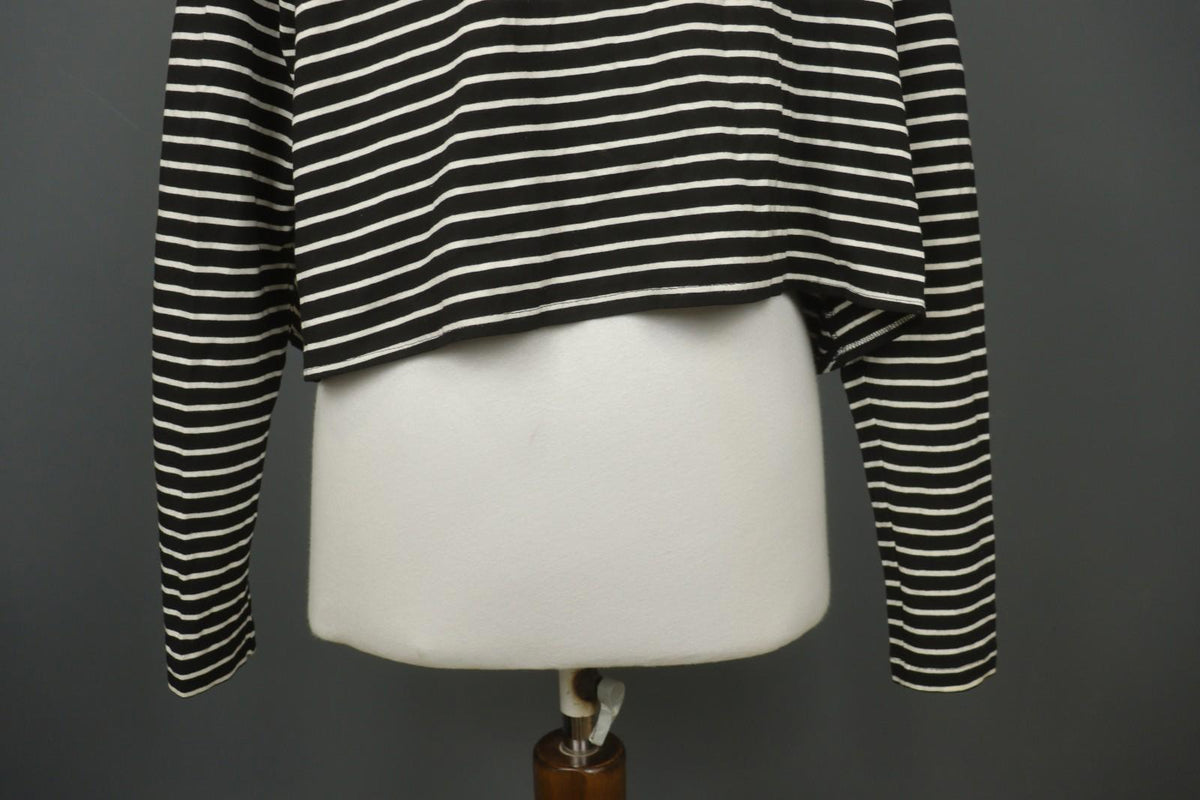 MARIMEKKO Samu-Jussi Koski Black White Stripe Open Front Cardigan Sweater – Size L