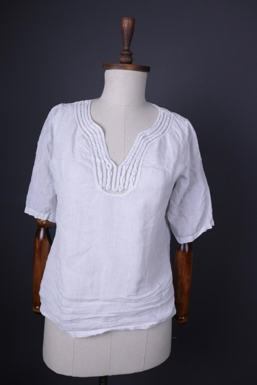 TOAST White Linen Short Sleeve Blouse Shirt – Size M