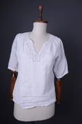 TOAST White Linen Short Sleeve Blouse Shirt – Size M