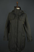 MAX MARA WEEKEND Dark Green Long Sleeve Hooded Windbreaker Jacket – Size 42