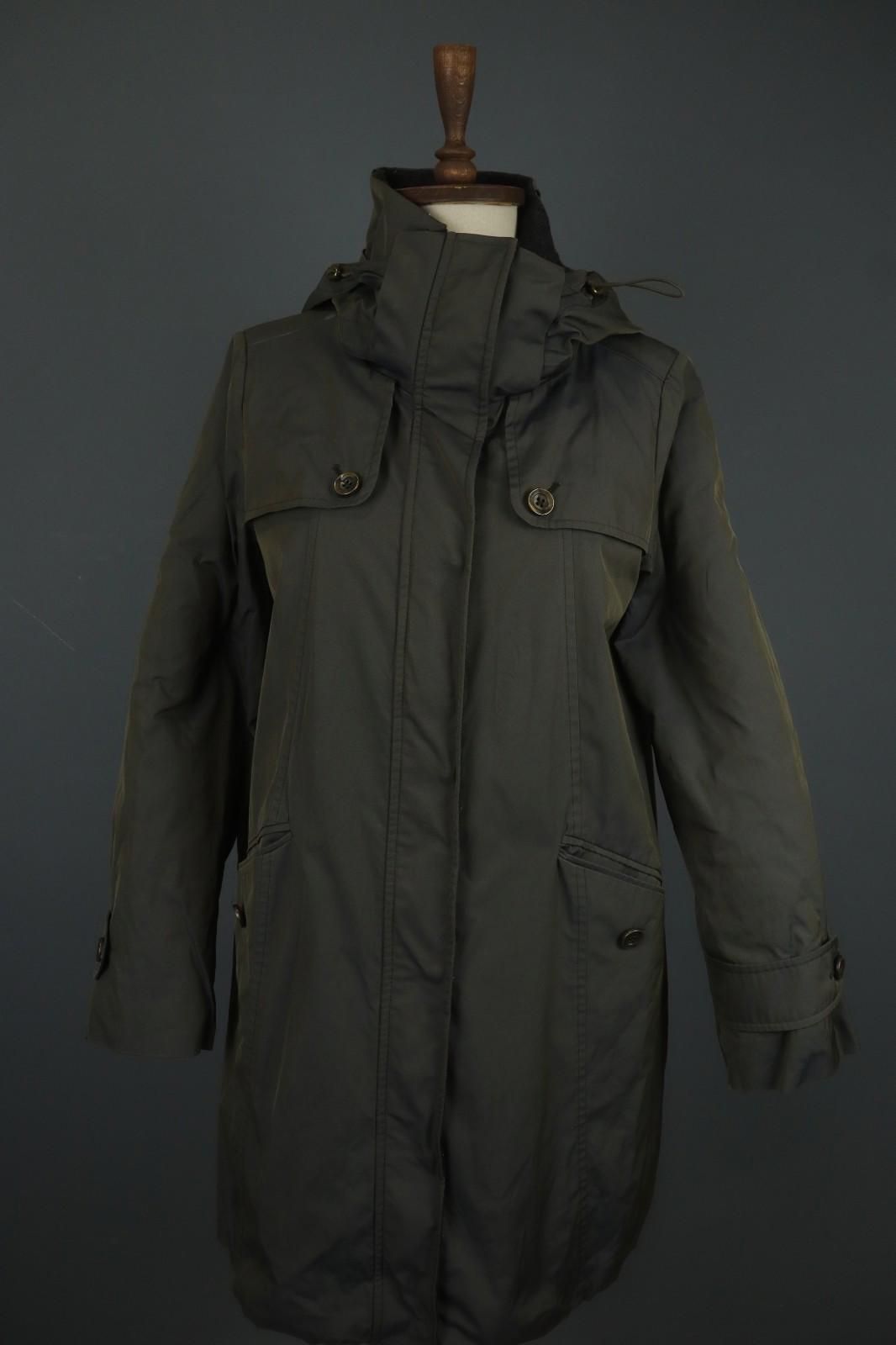 MAX MARA WEEKEND Dark Green Long Sleeve Hooded Windbreaker Jacket – Size 42