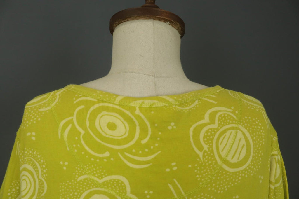 GUDRUN SJODEN Yellow Knit Long Sleeve Round Neck Button Front Cardigan – Size XL