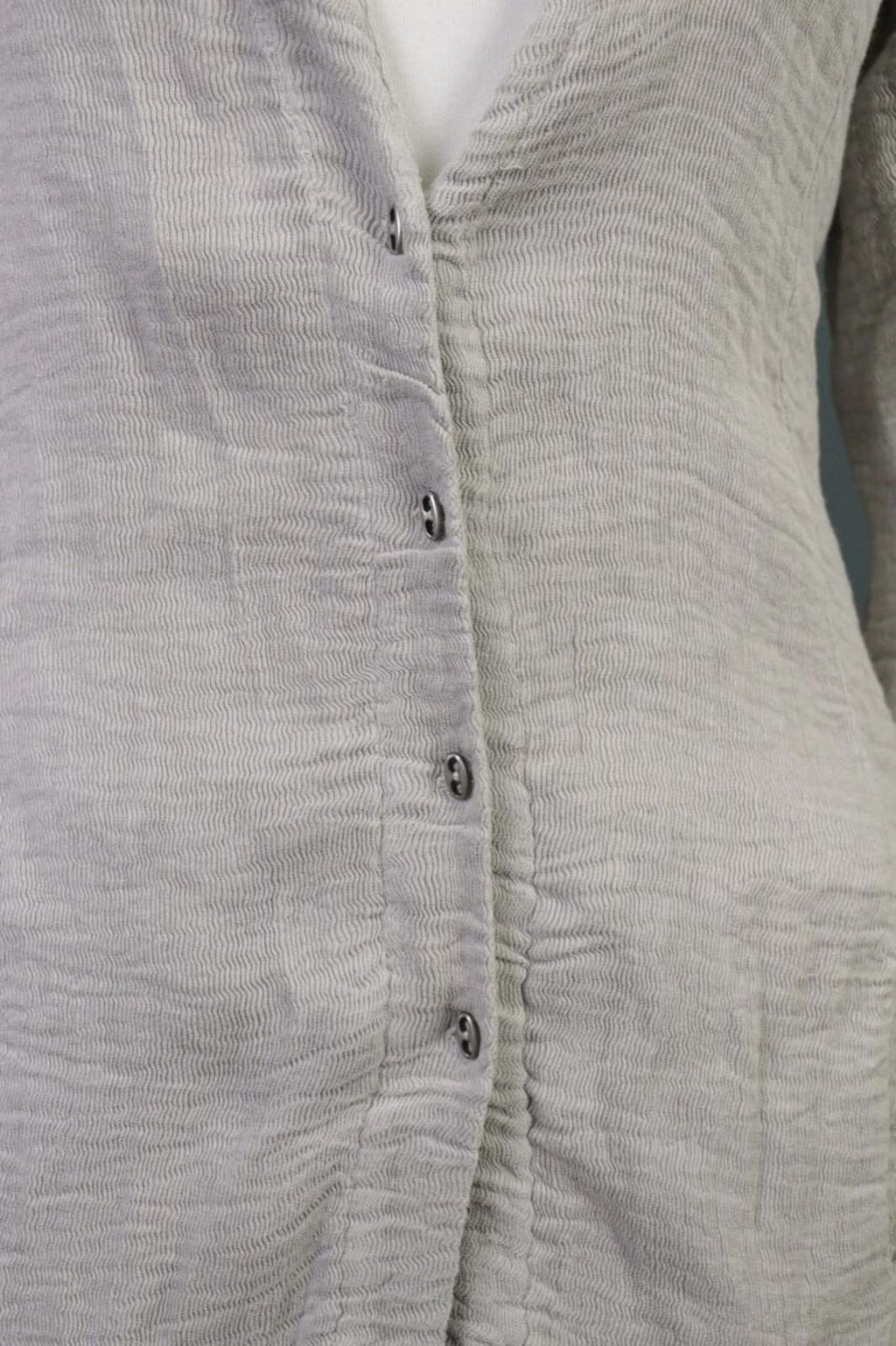 TRANSIT PAR SUCH Gray Linen Lagenlook Long Cardigan Sweater – Size 2