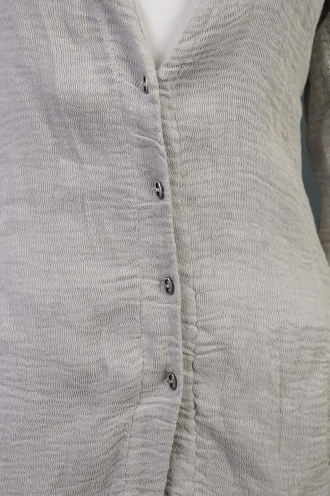 TRANSIT PAR SUCH Gray Linen Lagenlook Long Cardigan Sweater – Size 2