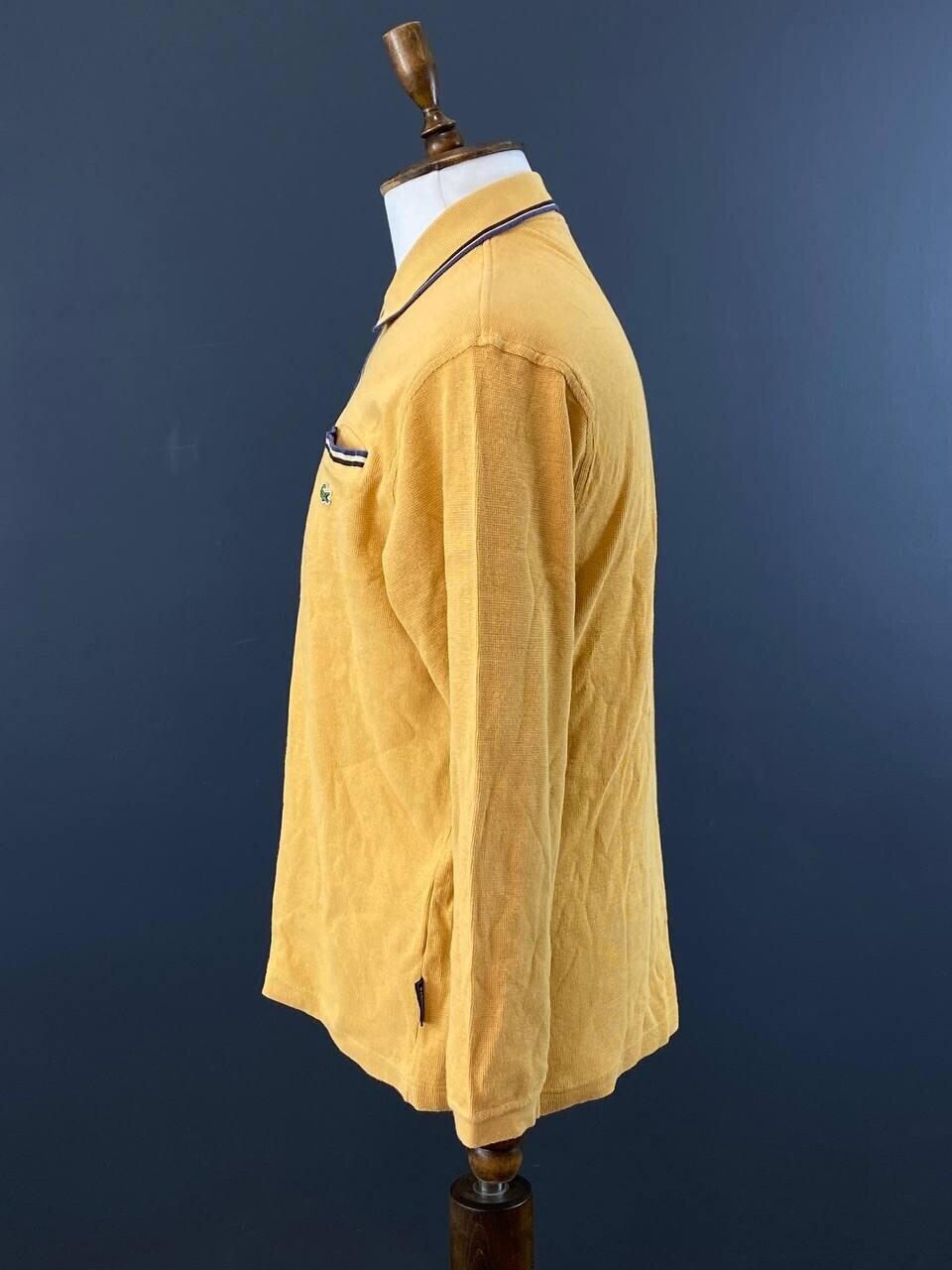 Lacoste Sport Slim Fit Yellow Long Sleeve Polo Shirt – Size 5 / L