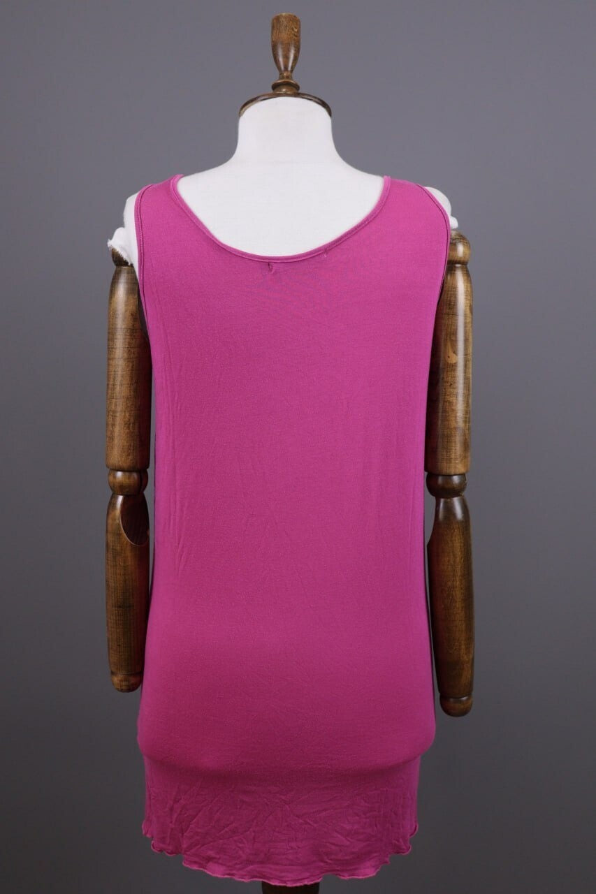 Gudrun Sjoden Pink Bodycon Sleeveless Tunic Blouson Dress – Size M – Used