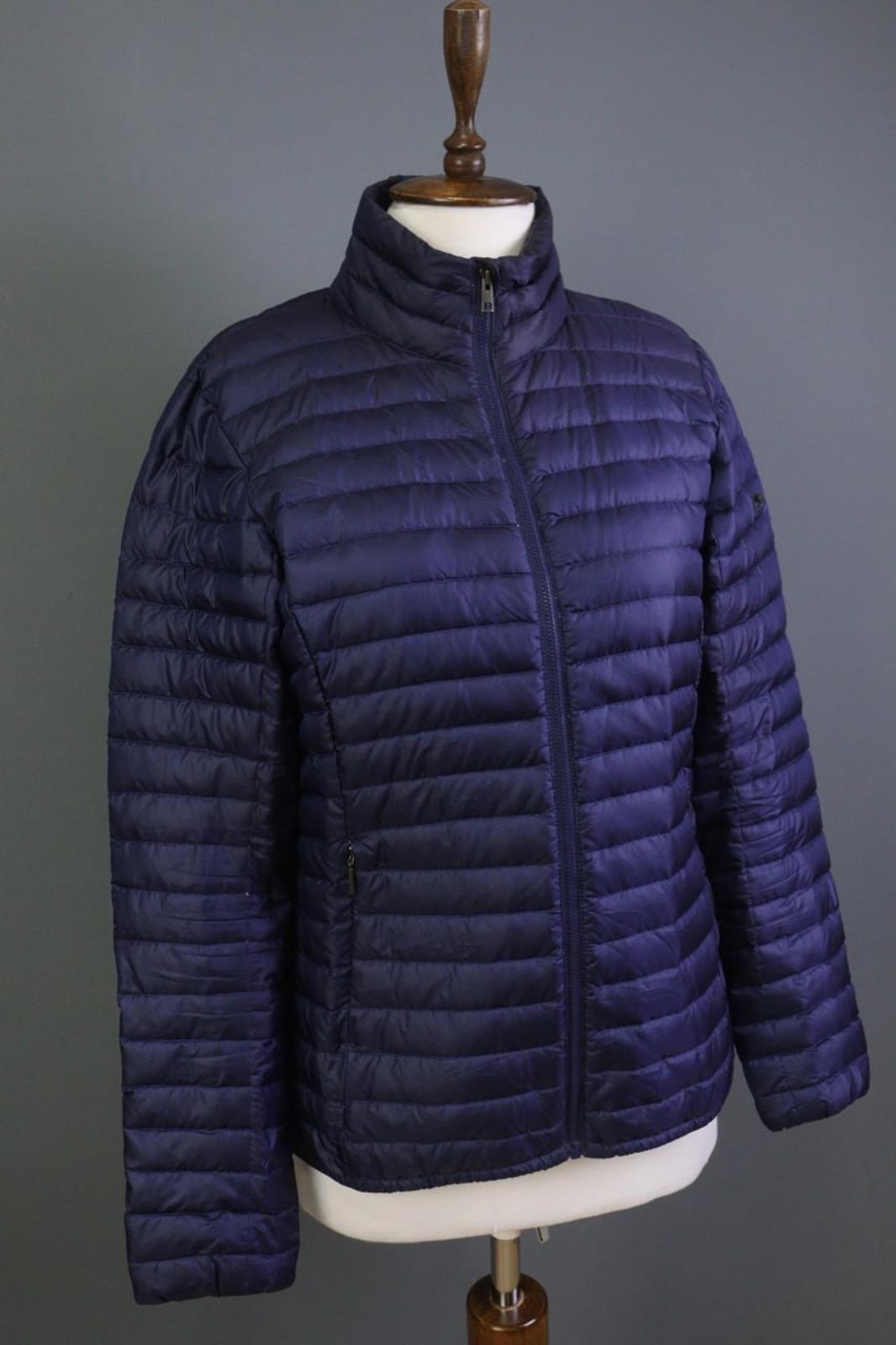 KJUS Blue Classic Fit Mock Neck Long Sleeve Full Zip Puffer Jacket – Size 40 / L