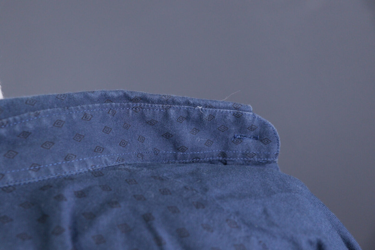 Barbour Tailored Fit Blue Long Sleeve Button Down Shirt – Size EUR XL / USA L