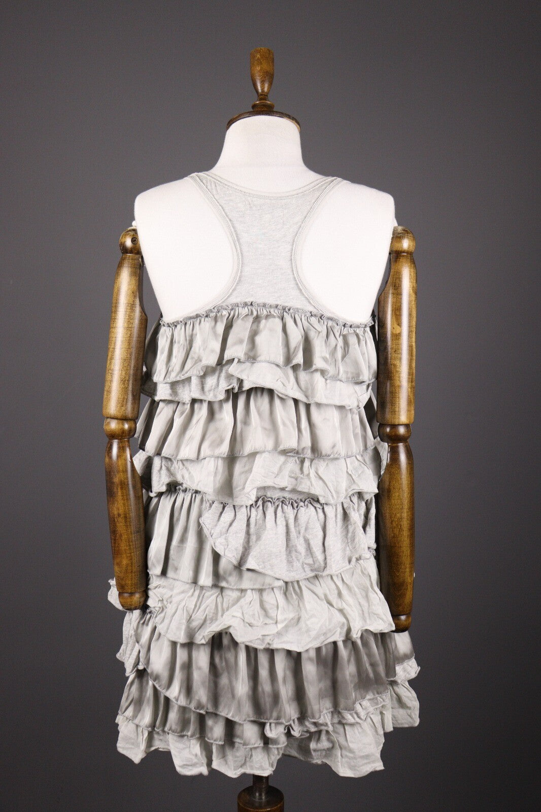 Polo Jeans Company Ralph Lauren Gray Layered Sleeveless Dress – Size XS