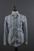 Desigual Barcelona Multicolor Striped Long Sleeve Button Down Shirt – Size L