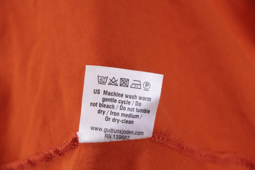 GUDRUN SJODEN Orange Summer A-Lien Tunic Dress – Size S
