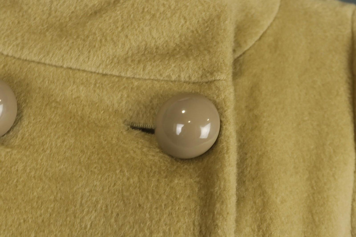 MOSCHINO Aeffe Brown 100% Virgin Wool 3/4 Sleeve Cheap and Chic Short Coat Sz 38