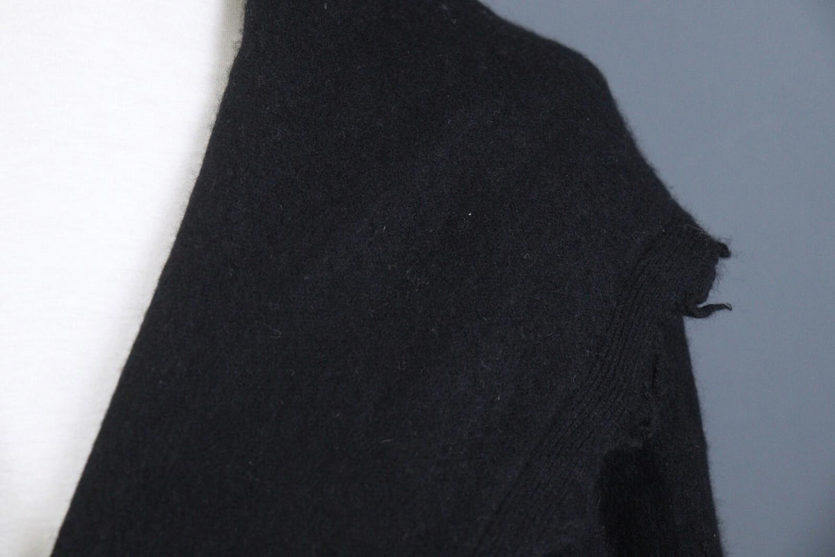 FABIANA FILIPPI Black Long Sleeve Button Front Cardigan Sweater Cape – Size M