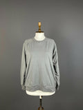 6397 Gray Cotton Long Sleeve Sweater – Women's S