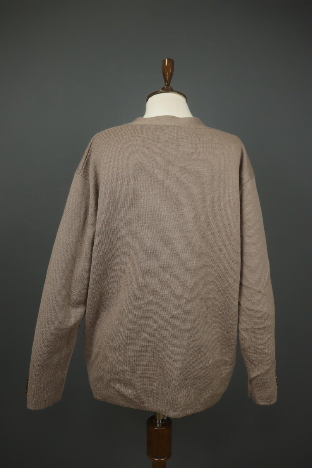 ZADIG & VOLTAIRE Brown Knitted V-Neck Long Sleeve Button Cardigan Sweater M/L