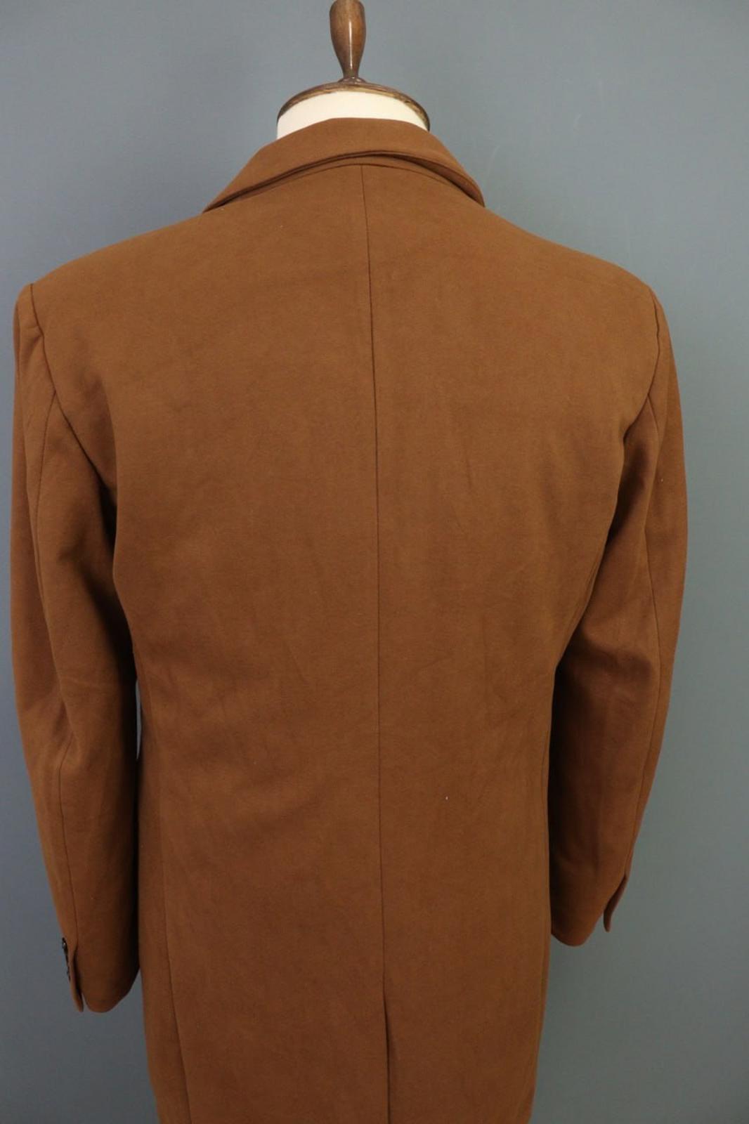 LBM Tan Cotton Tailored Fit Notch Lapel Single Breasted Blazer Jacket – Size 48R