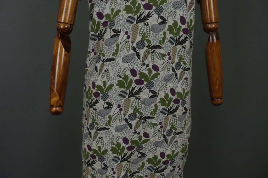 GUDRUN SJODEN Multi Floral Cotton Round Neck Short Sleeve Shift Dress – Size M