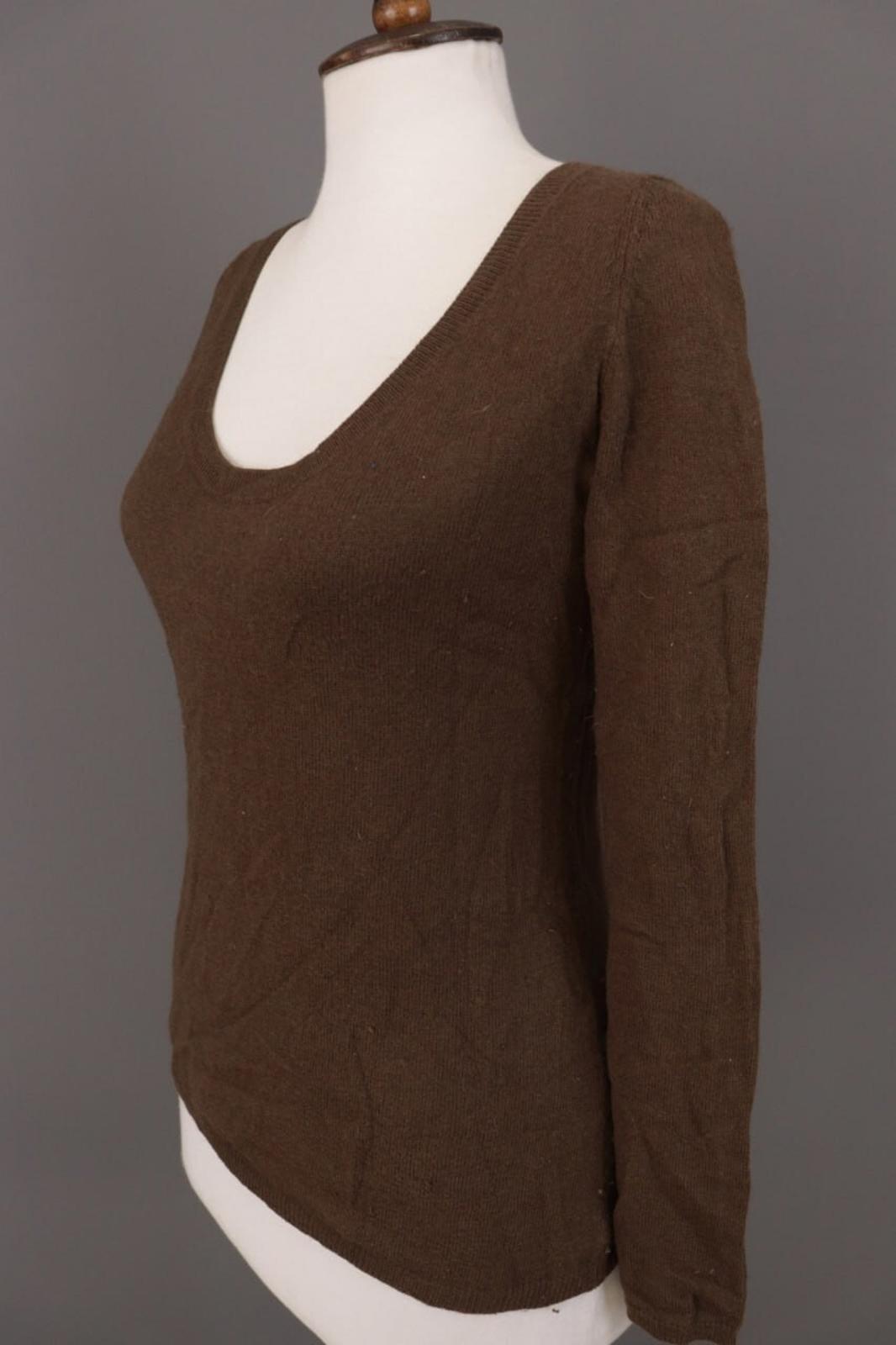 GUCCI Brown Knit Scoop Neck Sweater – Size L