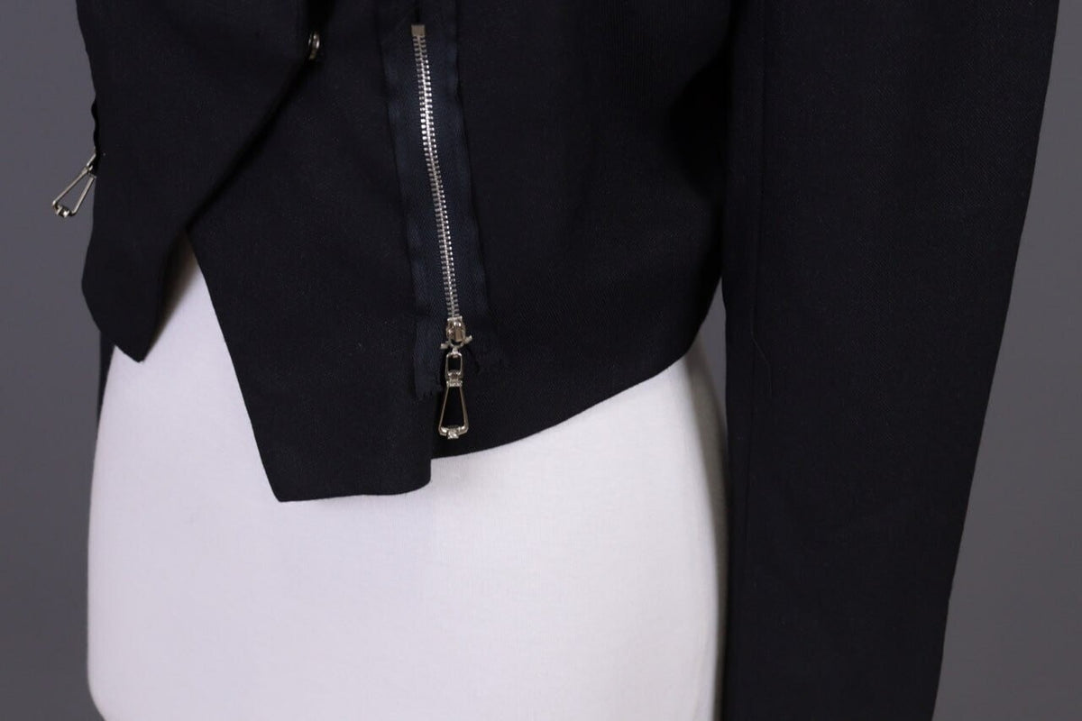 BNWT Ladies Cop Copine Celeri Chemise Veste Black Open Front Jacket 40