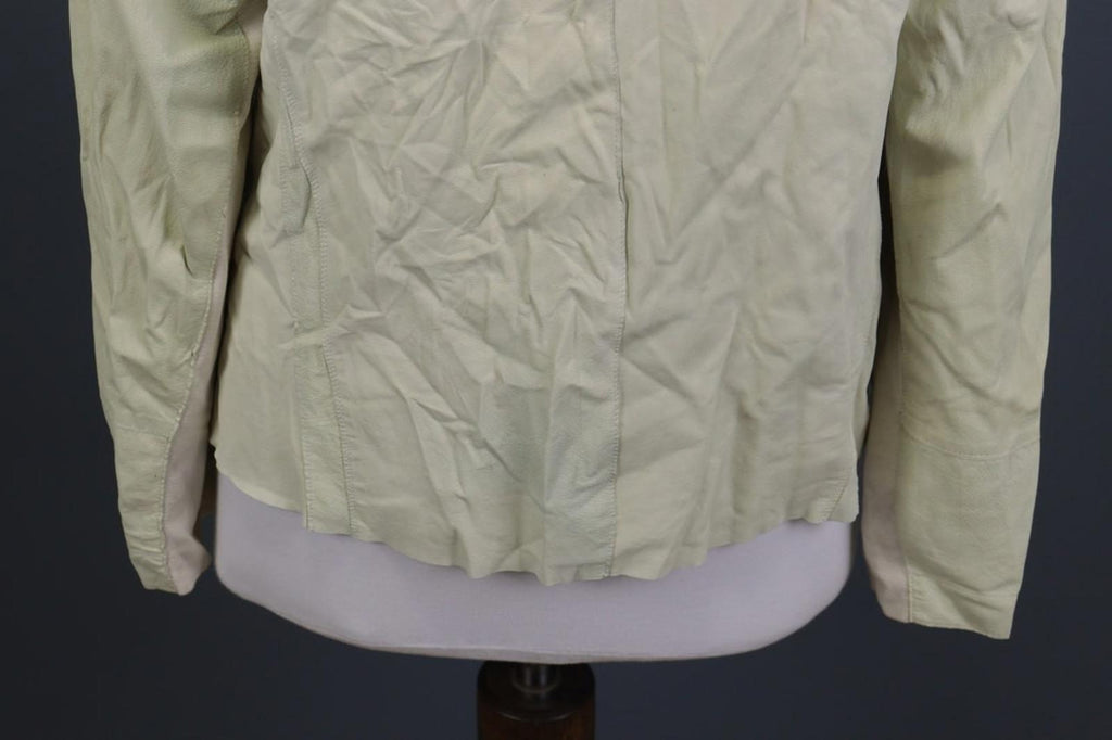 TRANSIT PAR-SUCH Beige 100%Cotton Long Sleeve Snap Front Drawstring Jacket Sz 2