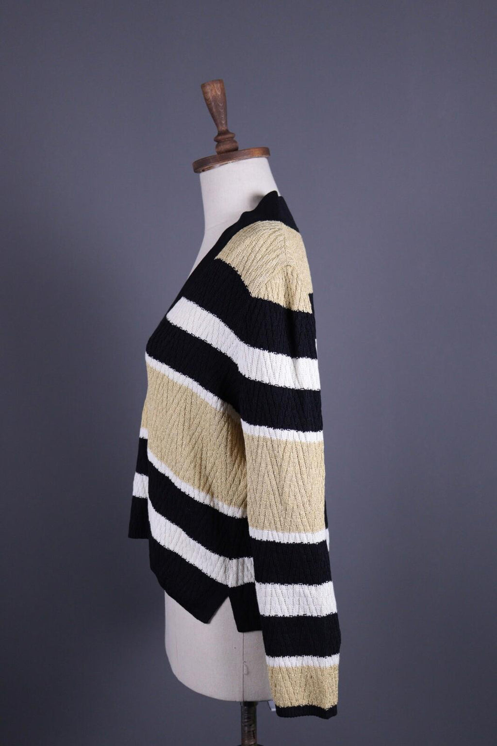 ST. JOHN SPORT BY MARIE GRAY Multicolor Striped Wool Knit Sweater – Size L