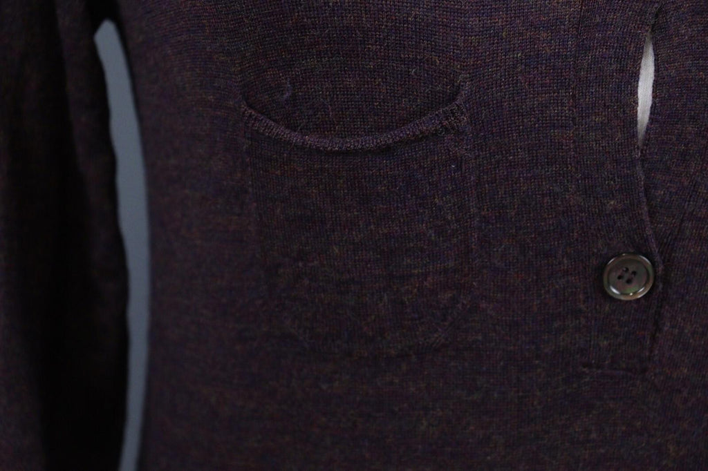 VTG ISABEL MARANT ETOILE Purple Tight Knit Wool Button Front Knit Sweater – Size 2