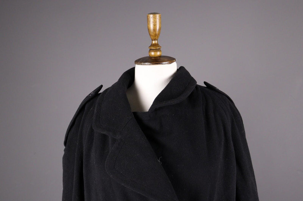 MONDI Black Wool Double Breasted Coat Jacket – Size 36