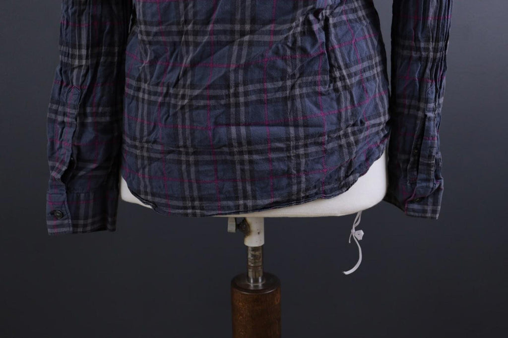 BURBERRY BRIT Multicolor Nova Check Long Sleeve Button Down Blouse Shirt – Size M