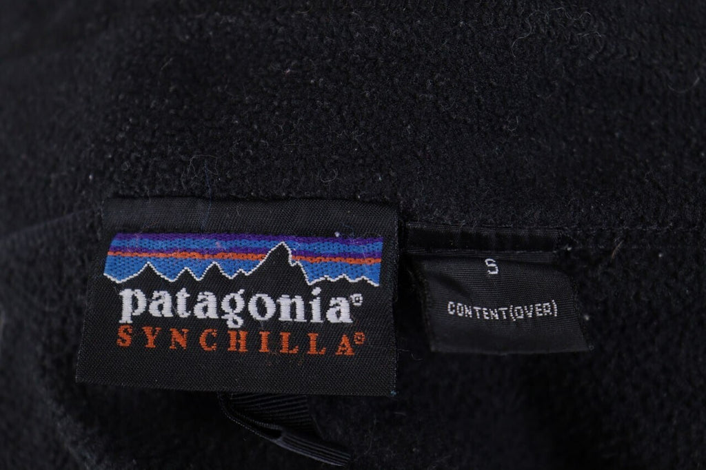 Patagonia Synchilla Black Full Zip High Neck Ski Fleece Jacket – Size S