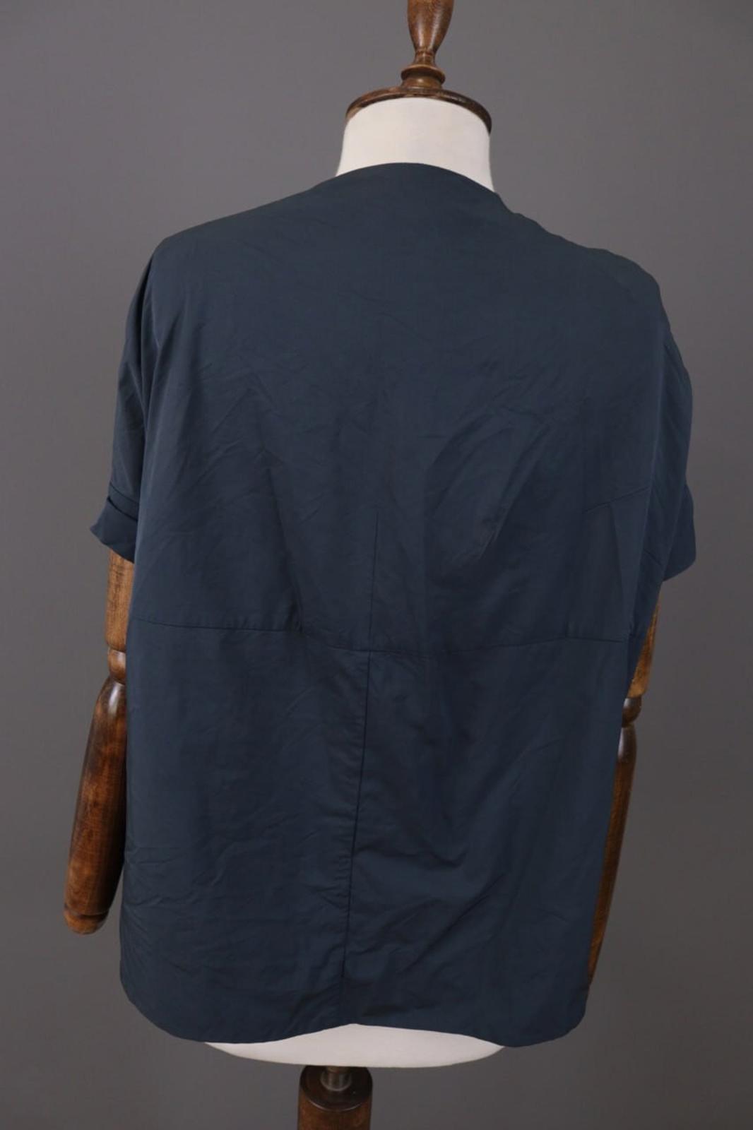 MARNI Blue Snap Short Sleeve Blouse Shirt Top – Size 38