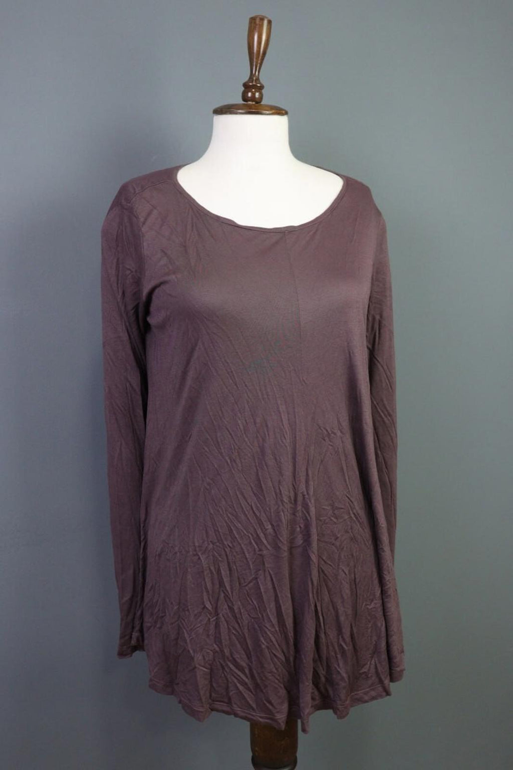 TRANSIT PAR SUCH Brown Button Back Long Sleeve Shirt Tunic – Size 2