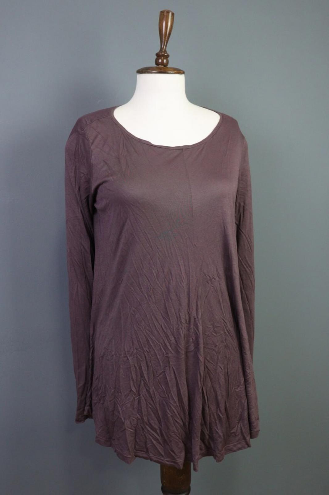 TRANSIT PAR SUCH Brown Button Back Long Sleeve Shirt Tunic – Size 2