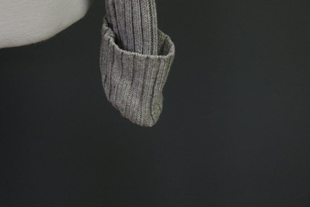 LINDEX Jean Paul Gaultier Gray Turtle Neck Ribbed Sleeve Pullover Sweater – Size L
