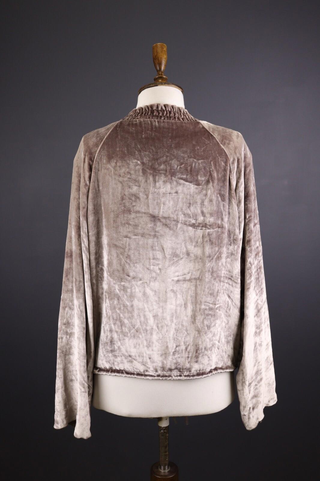 SEE by CHLOE Ash Rose Velour Drawstring Long Sleeve Top Shirt – Size 40