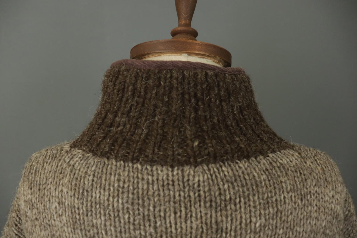 PACHAMAMA Multi Striped Wool Cable Knit Mock Neck 1/4 Zip Sweater – Size L / M