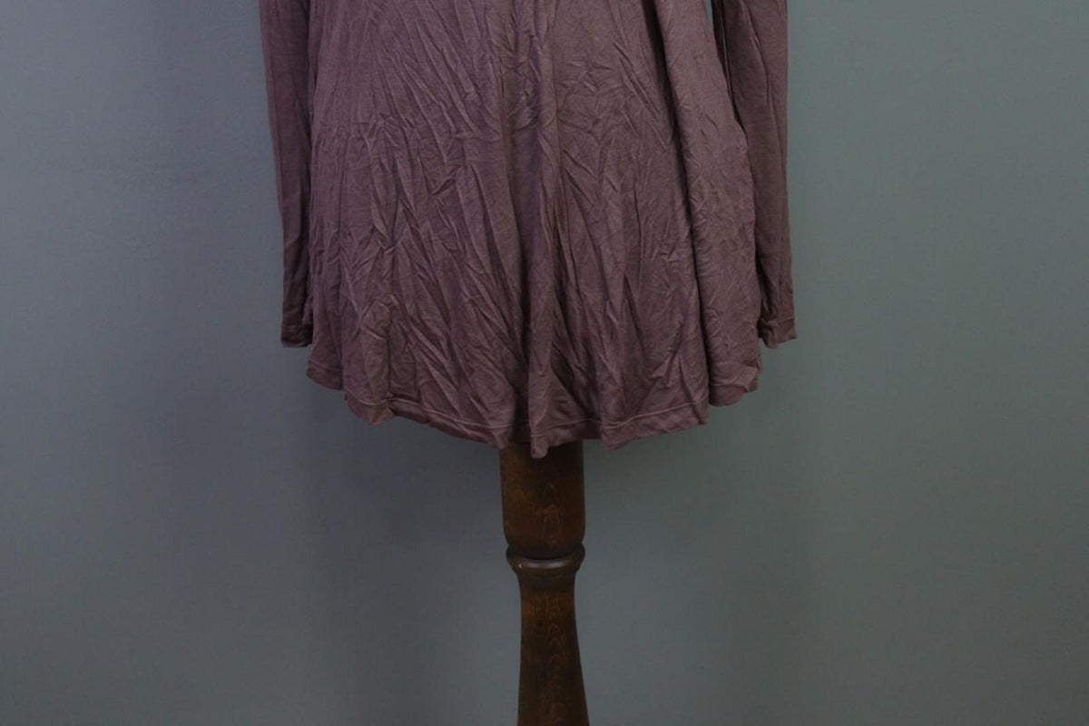 TRANSIT PAR SUCH Brown Button Back Long Sleeve Shirt Tunic – Size 2
