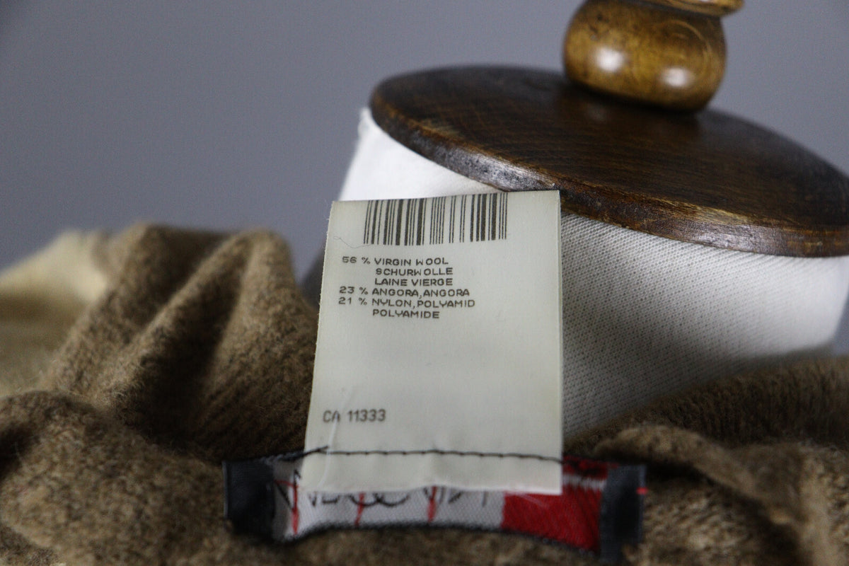 Marc Cain Brown Angora Wool Long Sleeve Oversized Knit Sweater – Size 2