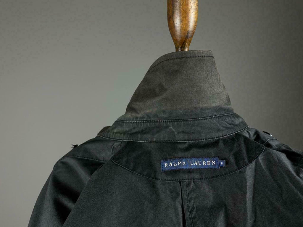 Ralph Lauren Black Belted Double Breasted Coat Jacket – Women's 6