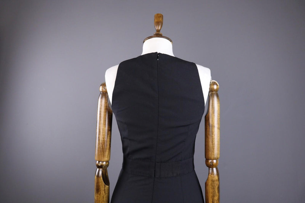 THEORY Black Sleeveless Belted Zip Up A-Line Sheath Midi Dress – Size 6